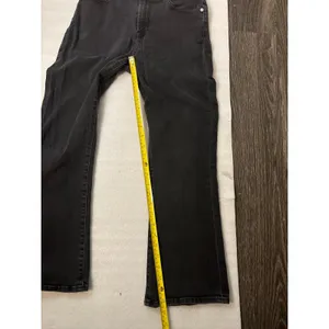 Seven For All Mankind Black Denim Cropped Flare Hi-Waist Jean 29 Preppy Casual thumbnail 7