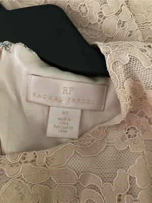 Rachel Parcell Blush Lace Midi Dress with Puff Sleeves thumbnail 6