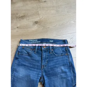 EUC J CREW Jeans Women Slim Straight Full-Length Demi-Boot Raw Hem Cotton SZ 6P thumbnail 8