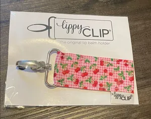 LippyClip Cherry Lip Balm Holder Pink thumbnail 1