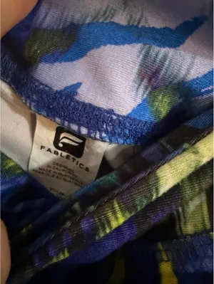 Fabletics Women's Large Blue Abstract Pattern Leggings thumbnail 5