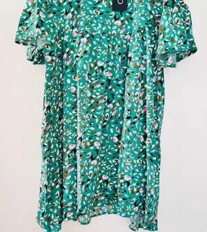 NWT GiGio USA Dot Printed Loose Fit Flowy Flutter Sleeve Knee Length Dress thumbnail 5