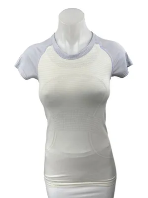 Lululemon Swiftly Tech White Sculpt Knit Short Sleeve Athletic Tee T-Shirt Top 4 thumbnail 1