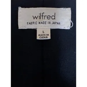 Aritzia Wilfred Dauphine Women's Black Deep V Neck Sleeveless Crop Tank Top Sz L thumbnail 5