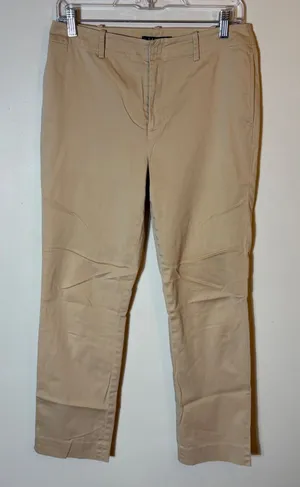 Lauren Ralph Lauren Women's Stretch Cotton Chino‎ Pants Size 4 thumbnail 1
