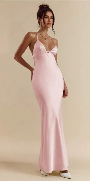 Shein Formal Dress Pink Size XS thumbnail 1