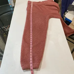 Abercrombie & Fitch Soft A&F Collection Medium Fuzzy Jogger Pants Pink thumbnail 6