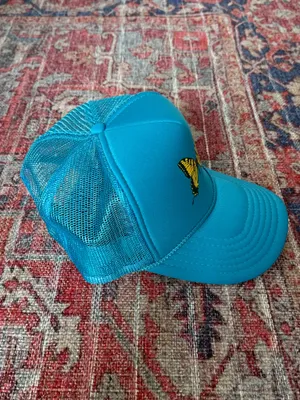 Urban Outfitters Blue Butterfly Trucker Hat thumbnail 2