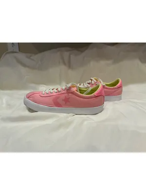 Converse Womans Sz 8.5 Breakpoint Ox Pink Yellow Low Top Canvas Skater Sneakers thumbnail 4