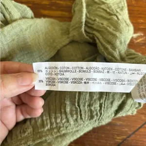 Zara Green Crinkle Gauze Puff Sleeve Ruffle Mini Dress Size M thumbnail 3