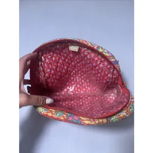 Vera Bradley Cosmetic Bag "Paisley in Paradise" Retired MED Makeup Bag Travel thumbnail 3