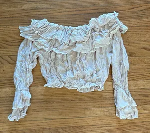 Olivaceous Off the shoulder top thumbnail 1