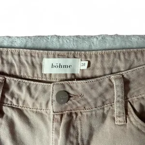 Bohme Charlie Distressed Cropped Flare Jeans Frayed Hem Ripped‎ Knee thumbnail 3