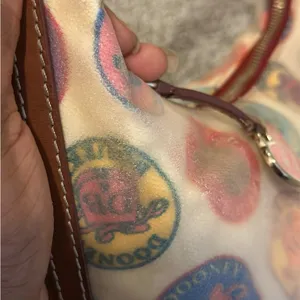 Y2K Vintage Dooney and Bourke Canvas Coated Small Shoulder Bag thumbnail 9