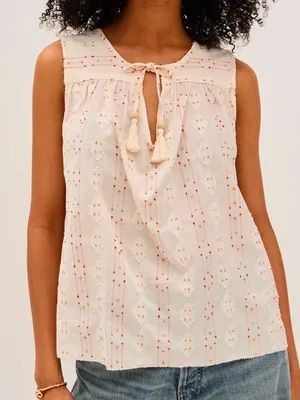 NWT Faherty Skylar Top Size Small Retail $128.00 thumbnail 2