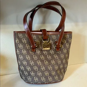 Dooney & Bourke Brown Monogram Tote Bag thumbnail 1