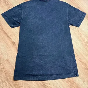 Nike Sportswear Womens Washed T-Shirt Dress XS Blue Mock Neck Pocket Just Do It thumbnail 3