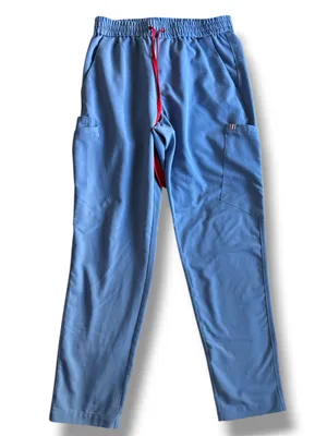 FIGS x Mediclo Mixed Scrub Set Ceil Blue Medium Leon Top Small Cargo Pants thumbnail 6