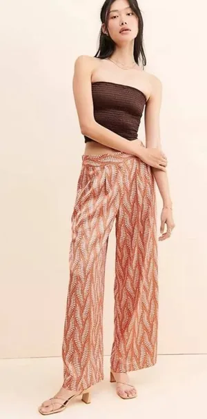 Anthropologie Hutch Pleated High Rise Pants M thumbnail 1