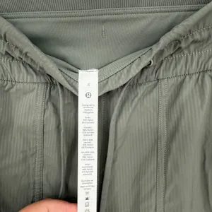 Lululemon Align Ribbed Jogger Pants Olive Green Size 4 Drawstring Pockets thumbnail 5