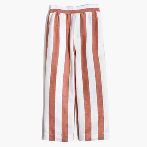 Madewell Huston Pull-On Crop Pants in Evelyn Stripe M thumbnail 7
