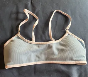 Light blue bikini top White thumbnail 1