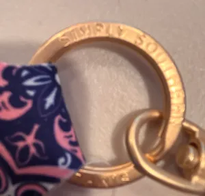 Simply Southern | Damask, key FOB, sanitizer, key chain. thumbnail 2
