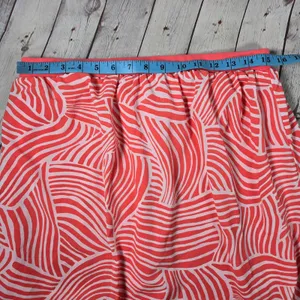 Old‎ Navy Womens Maxi Strapless Tube Dress Coral White Abstract Print Size M thumbnail 8