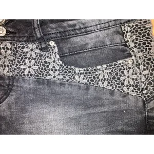 L.E.I Ashley Low Rise Cut-Off Denim Short Women's Junior Size 11 Black‎ Raw Hem thumbnail 5