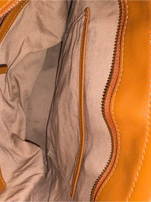 MCM Cognac Year of the mouse Visetos Tote‎ with Yellow Cheese & Pink Mouse Patch thumbnail 12