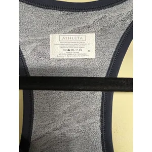 Athleta Camo Speedlight Tank‎ Top Navy Blue Camouflage Workout Yoga Size Small thumbnail 4