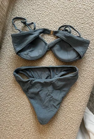 TJ Swim blue underwire top bikini set thumbnail 2