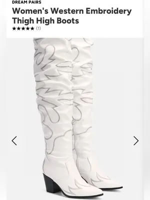 Western holographic thigh high cowgirl boots thumbnail 12