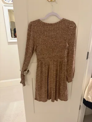 TJ Maxx Sampeel long-sleeve ribbed knit babydoll sweater dress thumbnail 2
