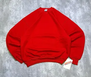 Vintage 1990s Deadstock Everyday Blank Red Jerzees Crewneck Sweatshirt thumbnail 1
