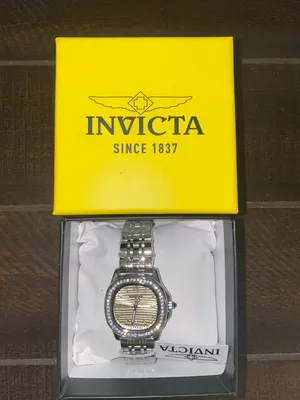 NWT!! Invicta Wildflower Ember Silver Watch with Champagne Dial & Crystal Bezel thumbnail 4