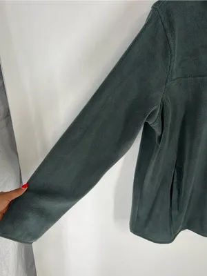Green Snap-Placket‎ Fleece Pullover thumbnail 3