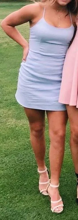 Revolve Light Blue Mini Dress thumbnail 1