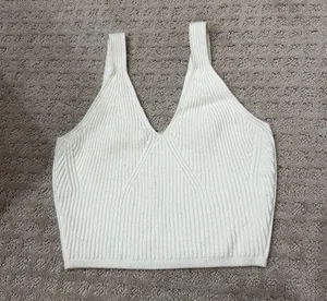 Lululemon Like new Lemon Sorbet Ribbed Knit Cropped Tank Top thumbnail 2