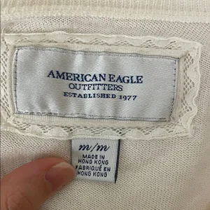 American Eagle Outfitters Cream Button-Up Cardigan Size Medium thumbnail 4
