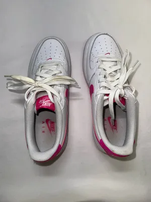 Nike Air Force 1 Low White Laser Fuchsia Pink FV5948-102 Youth 7Y Women 8.5 thumbnail 5