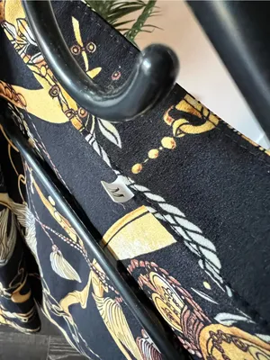 Black & Gold Chain Print Button thumbnail 4