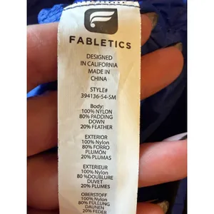 Fabletics Vest Women Small Royal Blue Down Insulated Joni‎ Puffer Gorpcore thumbnail 8