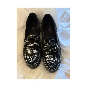 Rouge Helium Loafers Womens Size 10 EU40 Black Rhinestone Platform Chunky Sole thumbnail 8
