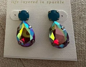 Sorrelli Ruby Moroccan Turquoise Earrings NWT Blue thumbnail 1