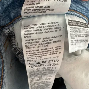 LEVIS- Wedgie Straight Distressed Knee Button Fly Denim Jeans Blue thumbnail 7