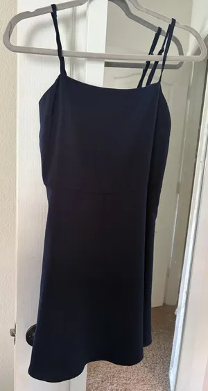 Navy Blue Francesca's Mini Dress thumbnail 1