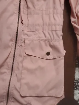 Olivia Miller Women's Pink Lightweight Hooded Jacket Linger Style Size Medium thumbnail 3