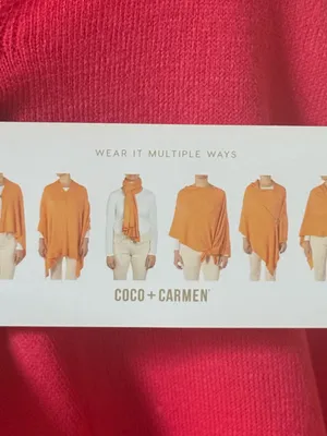 Coco + Carmen Hot Pink Poncho Shrug thumbnail 5