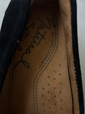 Natural Soul Black Suede Slip-On Loafers thumbnail 8
